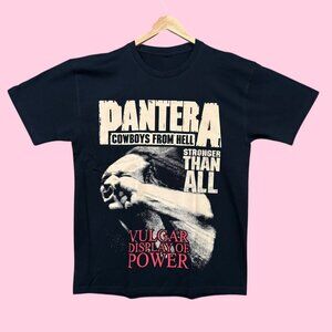Pantera Cowboys From Hell Vulgar Display of Power Heavy Metal Band Tee L